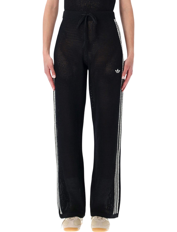 Adidas Originals Adidas Originals Black Crochet Track Pants