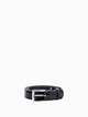 Hogan Semi-Gloss Leather Belt