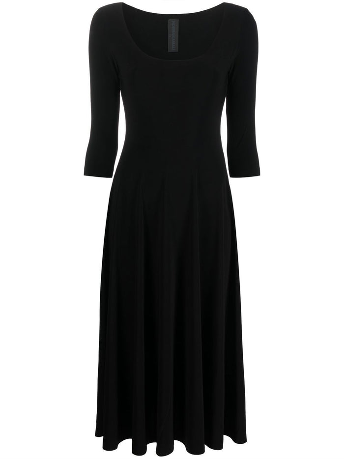 Norma Kamali Elegant Flared Midi Dress