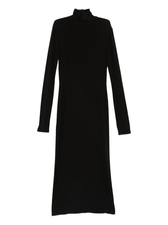 Norma Kamali Turtle-Neck Midi Dress
