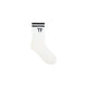 Tom Ford White Ribbed Sport Socks