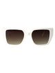 Karl Lagerfeld White Acetate Sunglasses