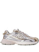 Karl Lagerfeld Karl Lagerfeld Orion Metallic-Effect Panelled Low-Top Sneakers