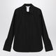 Max Mara Black Cotton Shirt With Logo