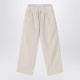 American Vintage Padow Écru Ribbed Trousers
