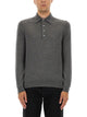 Tom Ford Grey Wool Polo Shirts