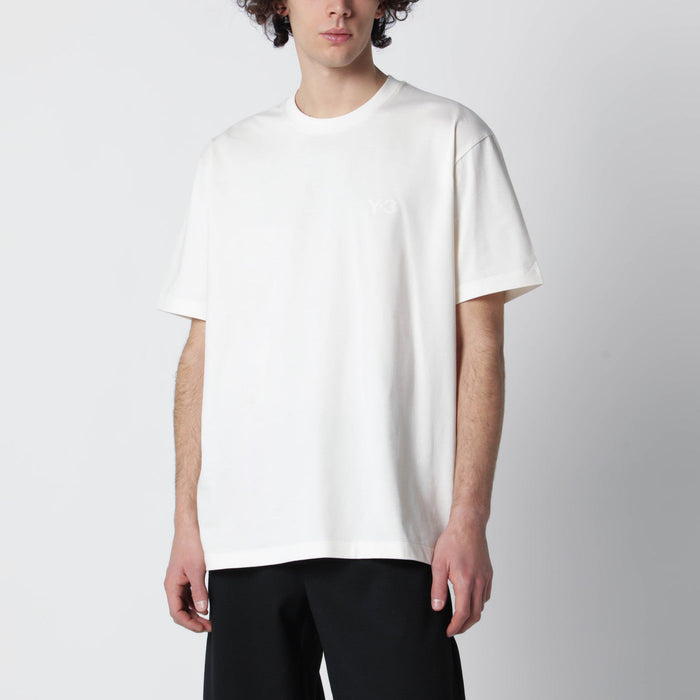 Adidas Y-3 Chalk White T-Shirt With Logo