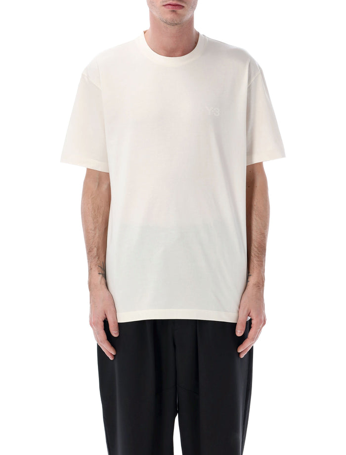 Y-3 Y-3 White Jersey Regular T-Shirt
