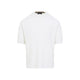Sease White Easy Care Waffle Virgin Wool T-Shirt