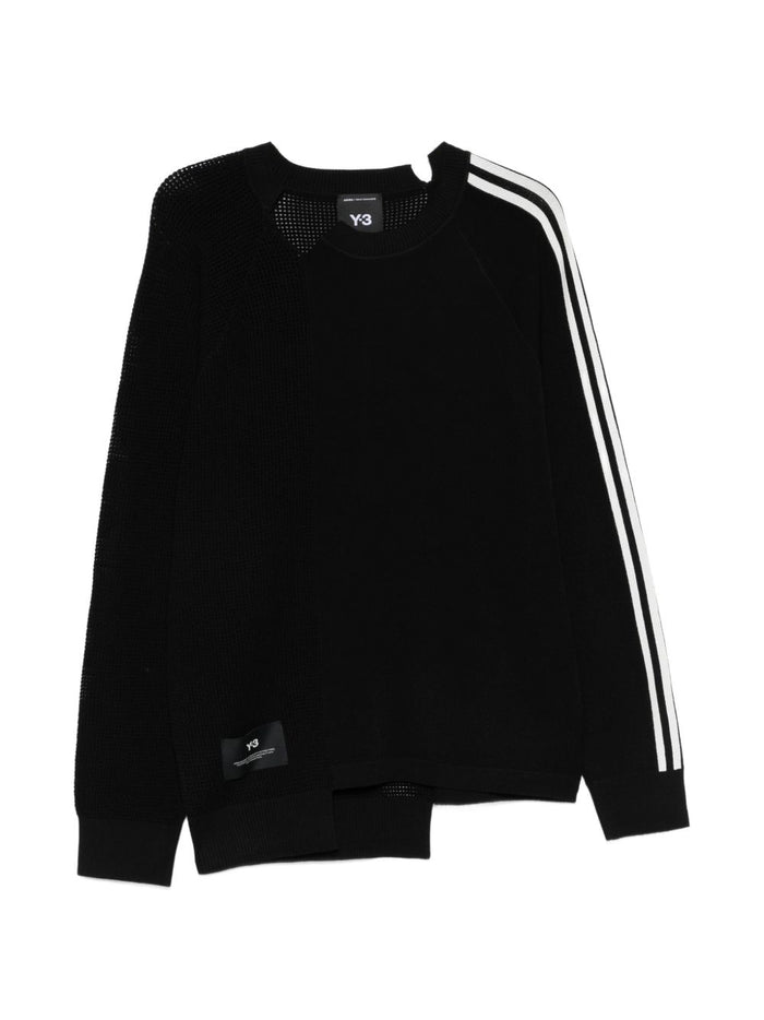 Y-3 Stripe Cotton Sweater