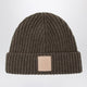 Loewe Dark Beige Ribbed Cashmere Beanie