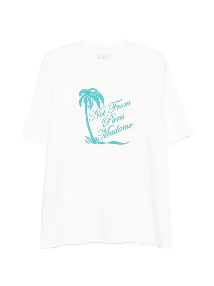 Drôle De Monsieur Slogan Palmiers T-Shirt