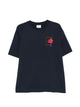 Drôle De Monsieur T-Shirt D Hibiscus Brodée