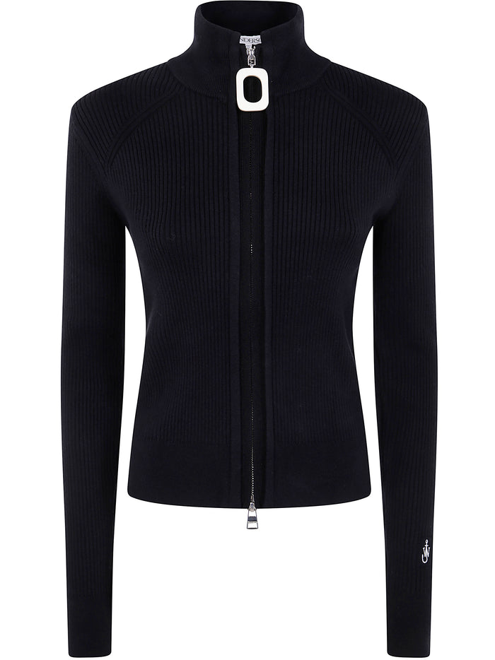Jw Anderson Fitted Zip Up Cardigan