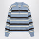 Jw Anderson Light Blue Striped Cottonblend Polo