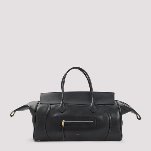 Celine Black Large New Luggage Lamb Leather Handbag