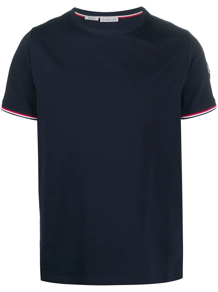 Moncler Navy Cotton Ss T-Shirt