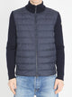 Moncler Blue Polyester Virgin Wool Cardigan