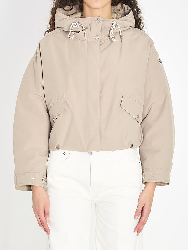 Moncler Eucalyptus Beige Sport Jacket With Hood