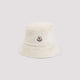 Moncler Cream Acrylic Cotton Bucket Hat