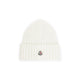 Moncler White Virgin Wool Hat