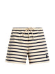 Moncler Natural Marine Striped Knit Shorts