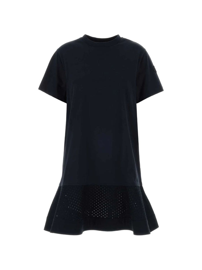 Moncler Navy Blue Jersey T-Shirt Dress