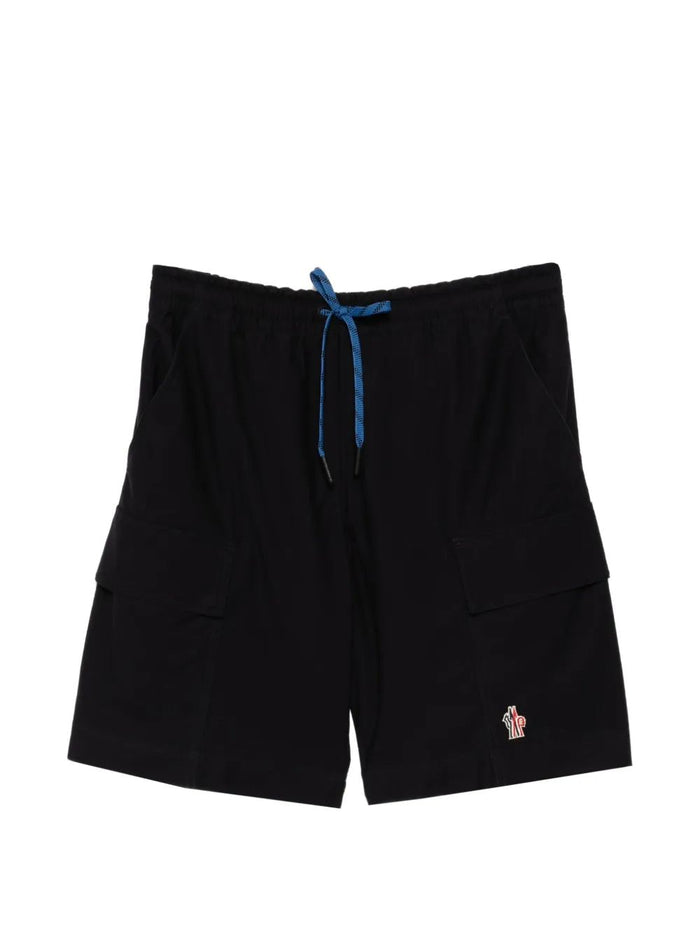 Moncler Navy Cotton Shorts