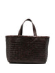 Manebi Medium Leather Tote Bag
