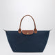 Longchamp Navy Blue L Le Pliage Original Handbag