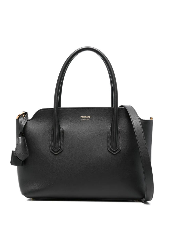Tom Ford Natural Grain Leather Medium Top Handle