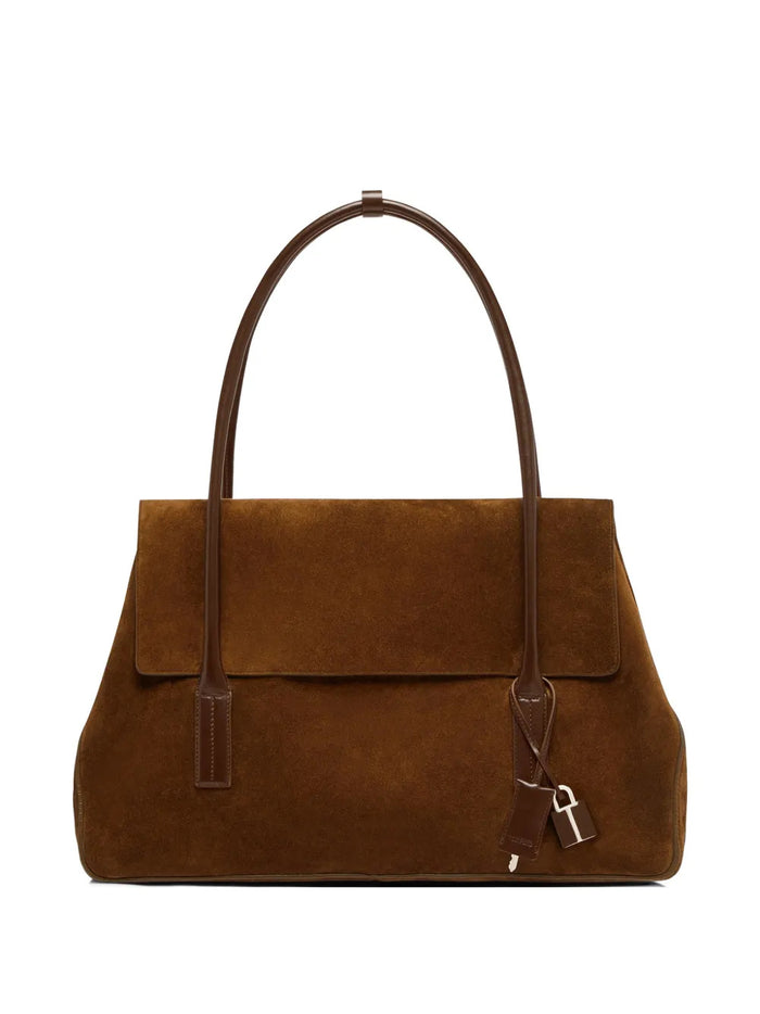 Tom Ford Suede Calf Smooth Calf Large Shoulder Bag