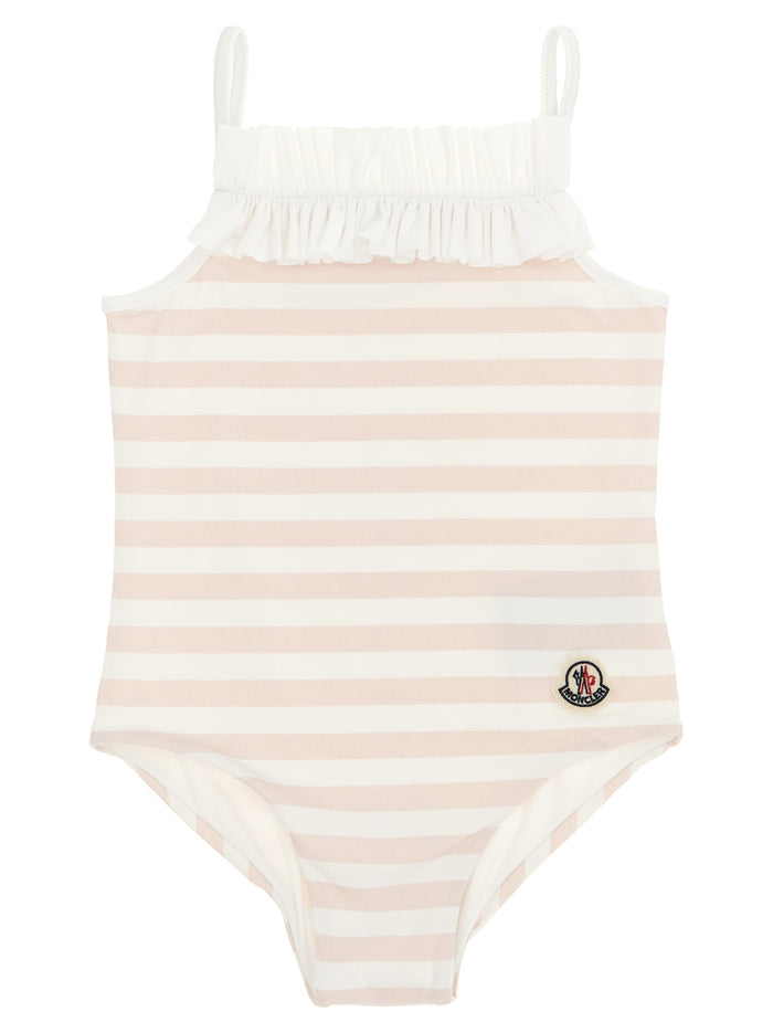 Moncler Enfant Striped One-Piece Swimsuit