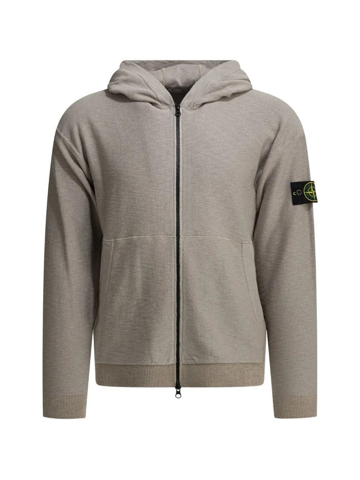 Stone Island Stone Island Logo-Patch Zip-Up Hoodie