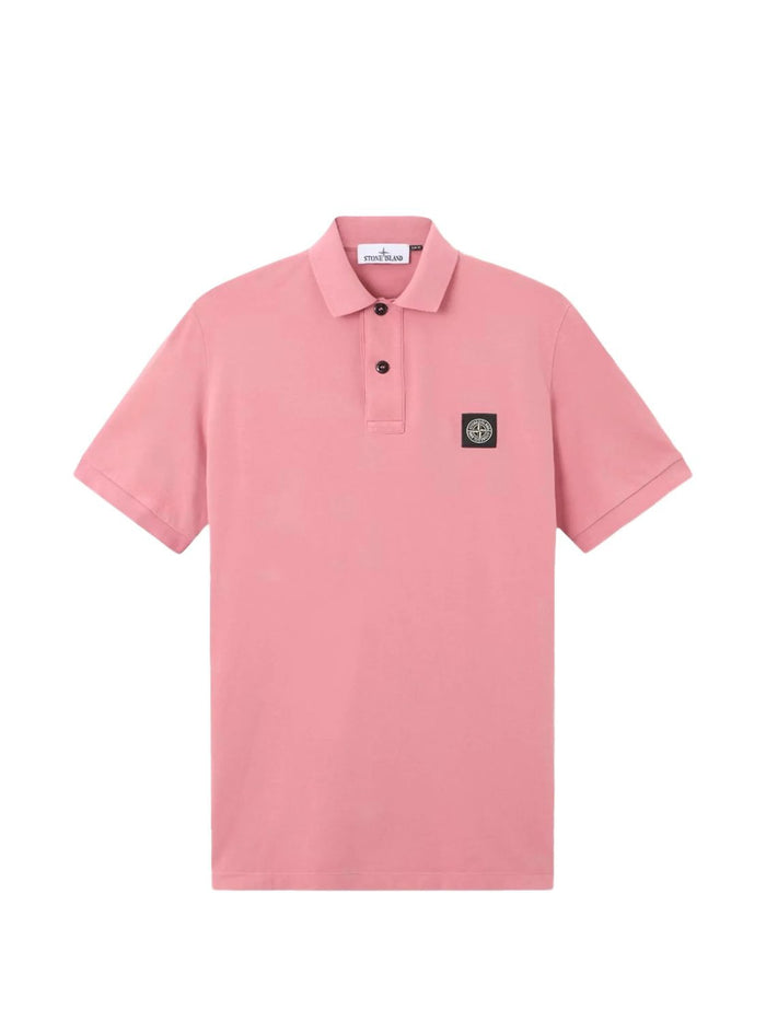 Stone Island Ss Oleander Cotton Polo Shirt