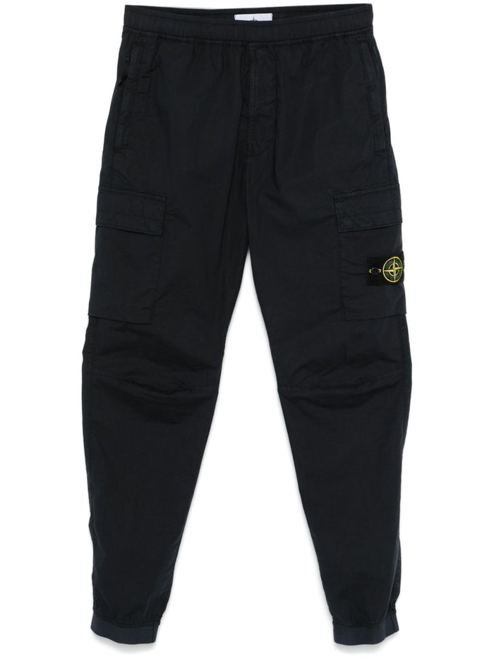 Stone Island Blue Side Flap Pocket Trousers