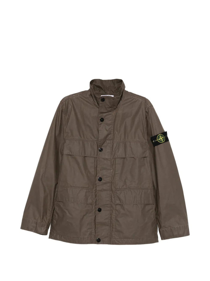 Stone Island  Umber Polyester Cotton Field Jacket