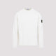 Stone Island Ivory White Cotton Sweatshirt