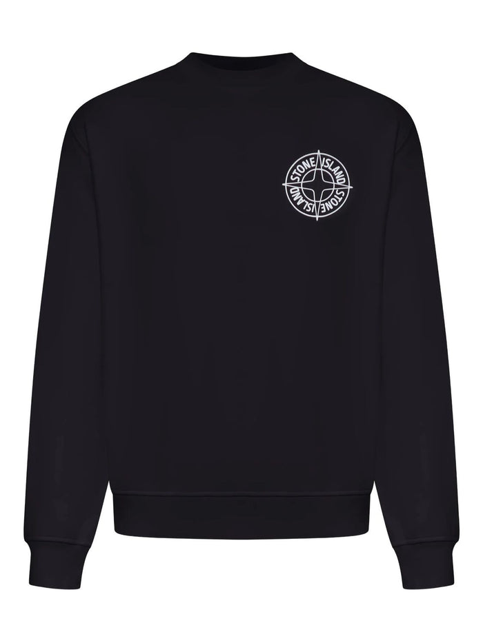 Stone Island Stone Island Compass Print Crew-Neck Sweatshirt