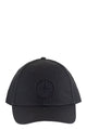 Stone Island Blue Compass Motif Cotton Hat