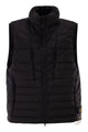 Stone Island Blue Quilted Sleeveless Logo Jacket