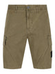 Stone Island Military Green Cargo Cotton Shorts
