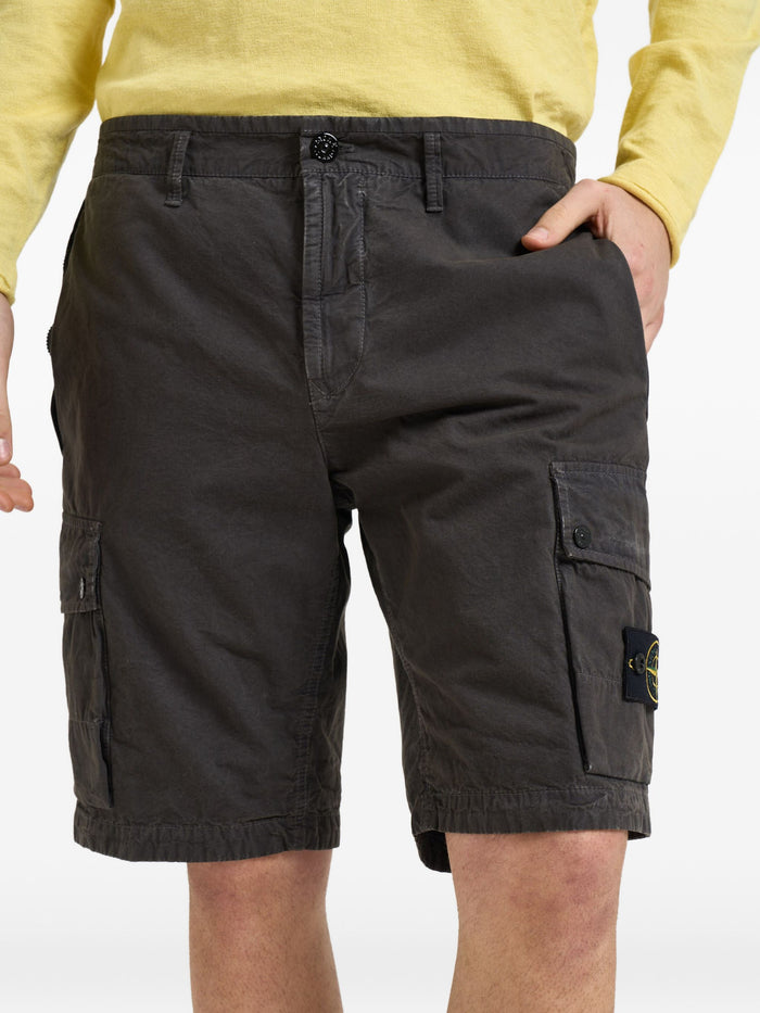 Stone Island Logo-Patch Cargo Shorts