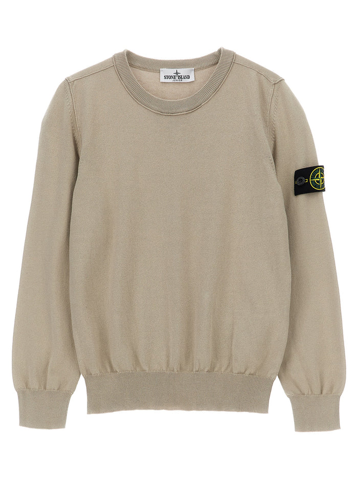 Stone Island Junior Logo Badge Sweater