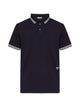 Moncler Logo-Embroidered Striped-Trim Polo Shirt