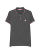 Moncler Logo Patch Trim Ss Polo
