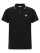 Moncler Tricolor Trim Polo Shirt