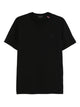 Moncler Black Cotton Ss T-Shirt Polo
