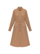Moncler Drawstring-Waist Zip-Up Midi Dress