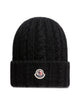 Moncler Wool Blend Braided Hat